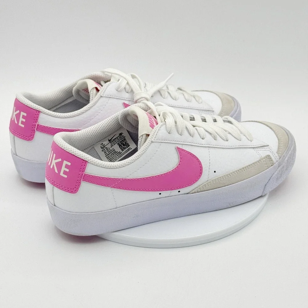 Nike Blazer Low Size 6.5Y Big Kids GS White/Pink - New no box * Imperfection